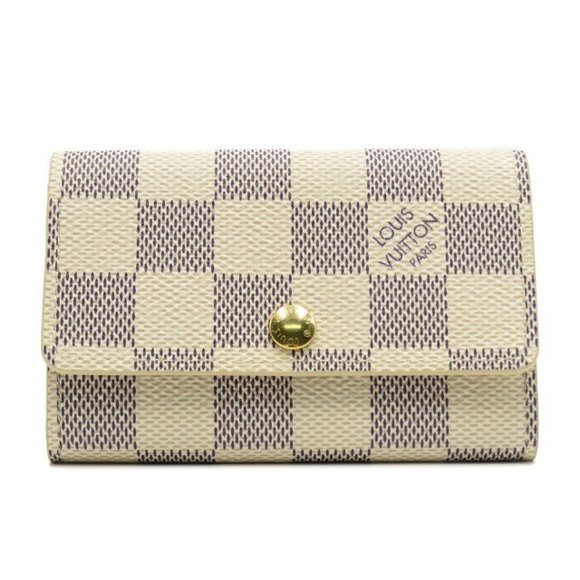 Louis Vuitton Multicle Wallet Key Case Azur White Accessories Keychains - Picture 1 of 10